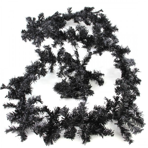 9'X8" GARLAND BLACK