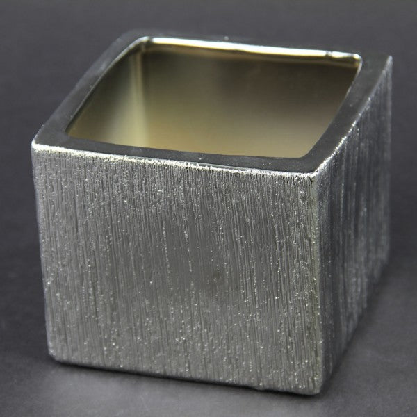 4"X4"X4"SQUARE SILVER