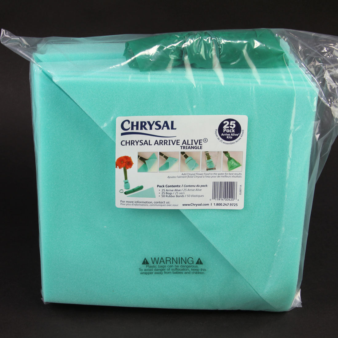 10"TRIANGLE FOAM 25/BG