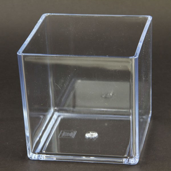 6"X6"X6"PLASTIC CUBE CLEAR