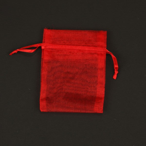 3"X4" SHEER BAG RED 10/PKG