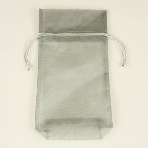5.5"X10"X2" SILVER SHEER BAG