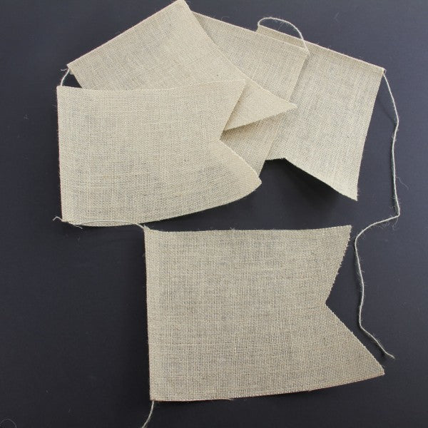 8"X10"RECT.JUTE BANNER