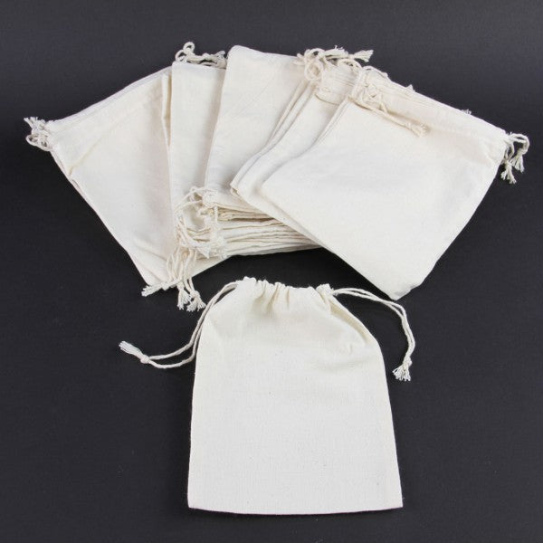 5"X7" COTTON BAG 25PC/PKG