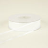 7/8" ORGANZA SATIN EDGE WH 25Y