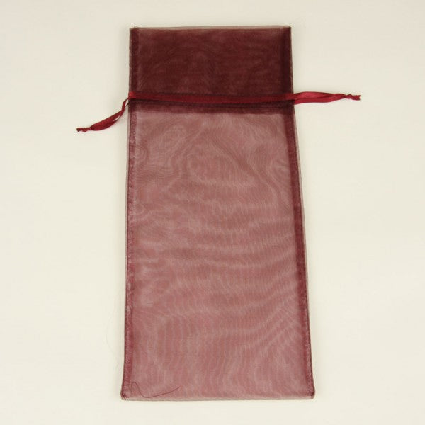 6.5"X15" BURG.SHEER WINE BAG