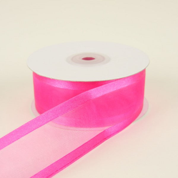 1.5" X 25 YD ORGANZA WITH SATIN EDGE RIBBON