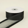 1.5" ORGANZA W/SATIN EDGE BLK