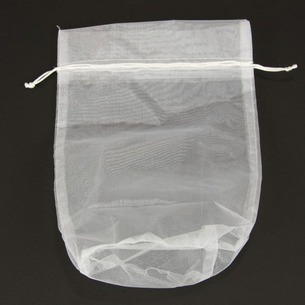 9.5"X12"X6" SHEER BAG  WHITE