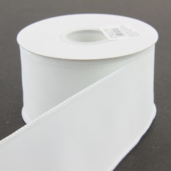 2.5"X10YD WHITE VELVET