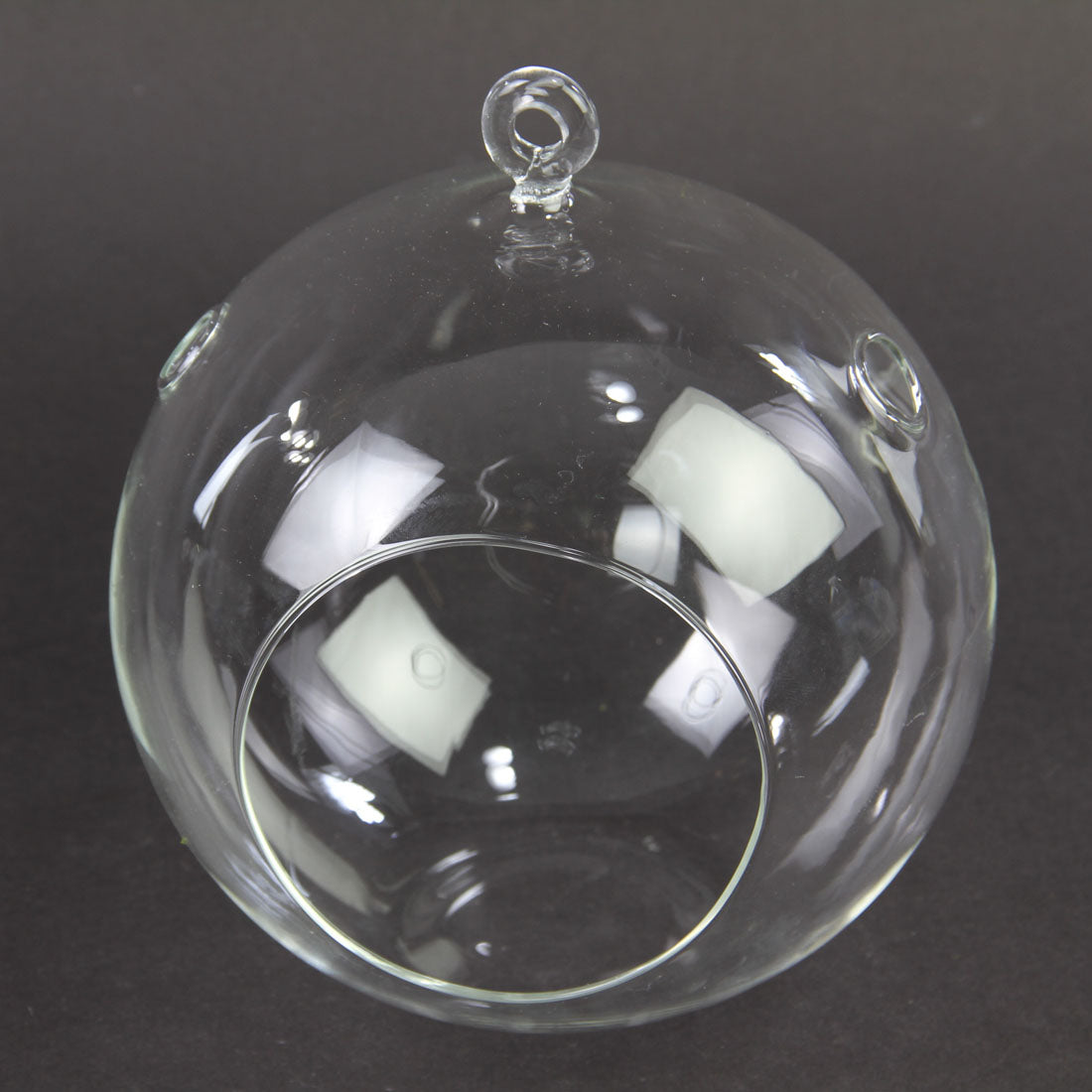 7"X8"X4"RND HANG.VOTIVE/VASE