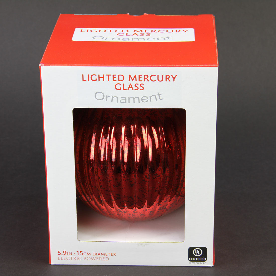 150MM RED BALL ORNA A25