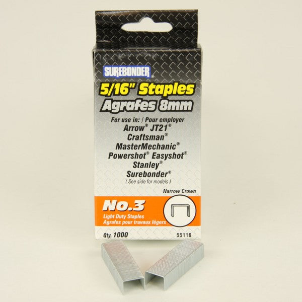 #3 5/16" LIGHT DUTY A STAPLE