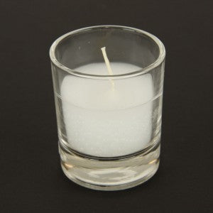 10 Hour Votive Candle with Glass Holder