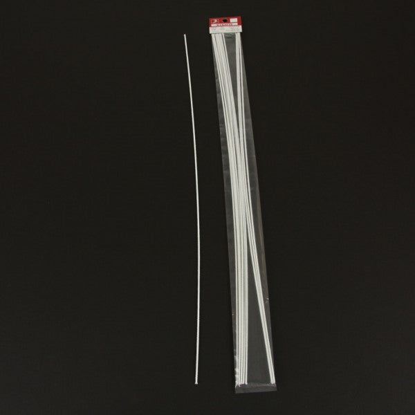 #18 COVERED WIRE 18" WHITE