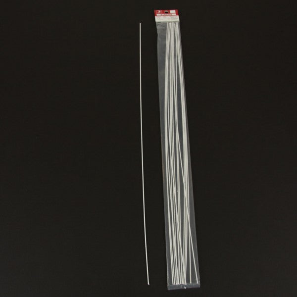 #20 COVERED WIRE 18" WHITE