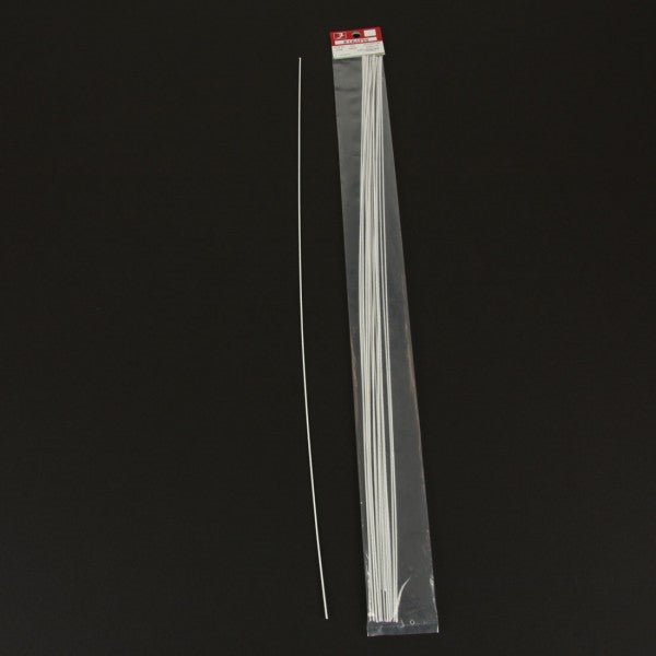 #22 COVERED WIRED 18" WHITE