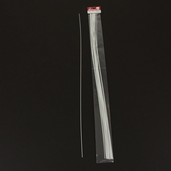 #24 COVERED WIRE 18" WHITE