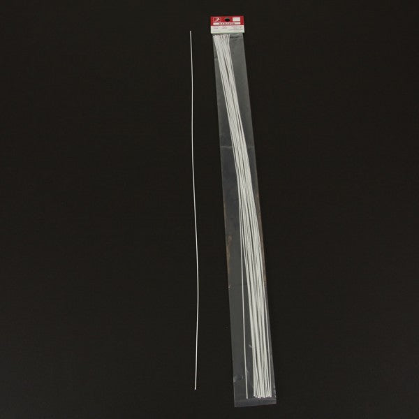 #26 COVERED WIRE 18" WHITE