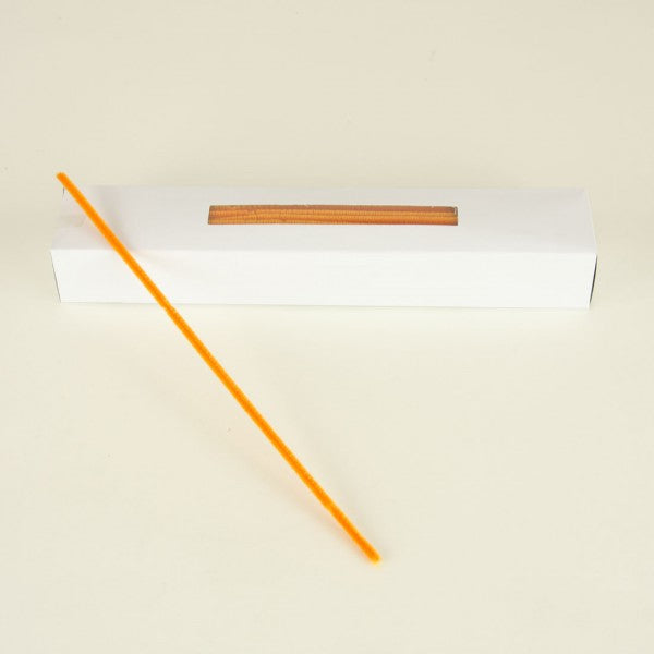 12" CHENILLE STEM X100 ORANGE
