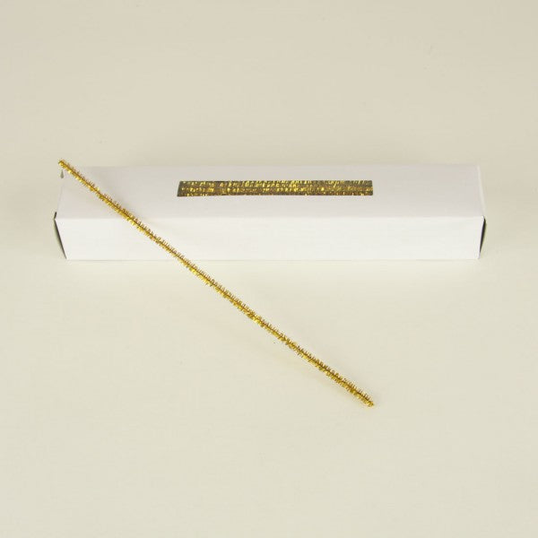 12" TINSEL STEM 100/BX GOLD