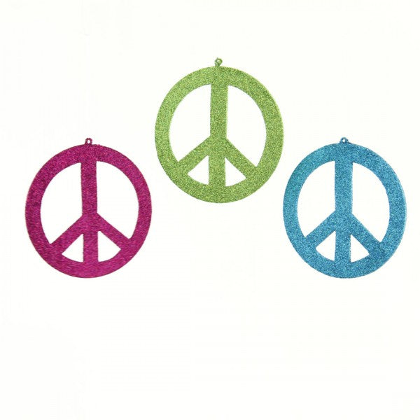 4"MICA PEACE SIGN ORNA A4