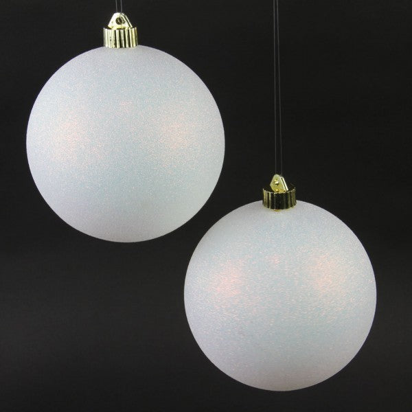 6"SNOWBALL GLITTER BALL 2/BG