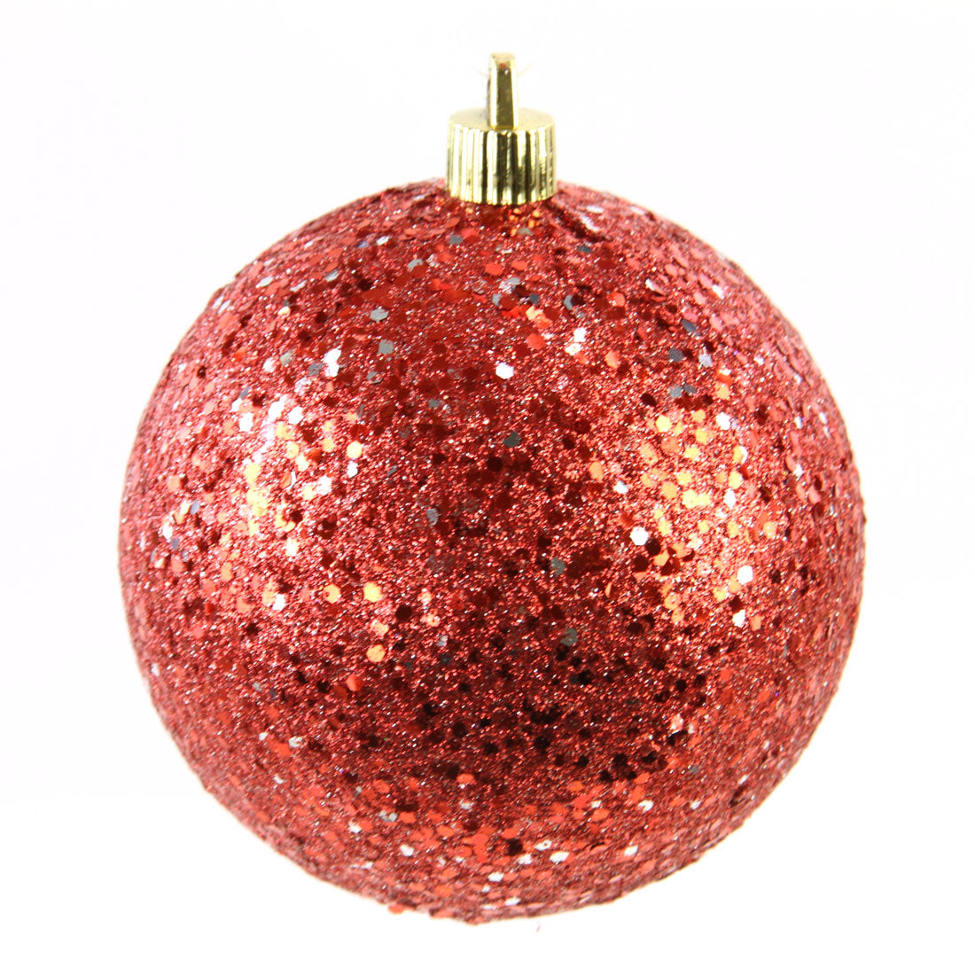 4.75"GLITZ BALL RED