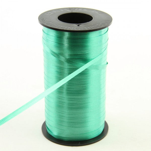 3/16"CURLY RIBBON 500YD EMERAL