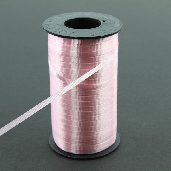3/16"CURLY RIBBON 500YD PINK