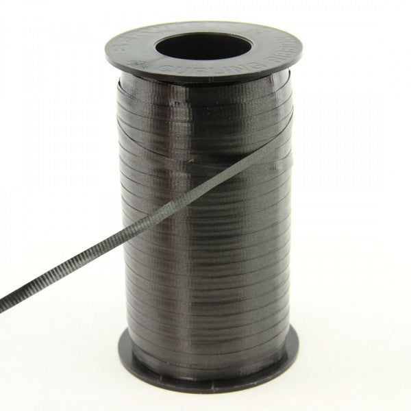 3/16"CURLY RIBBON 500YD BLACK
