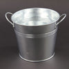 RND GALV METAL PLANTER 7"X6"