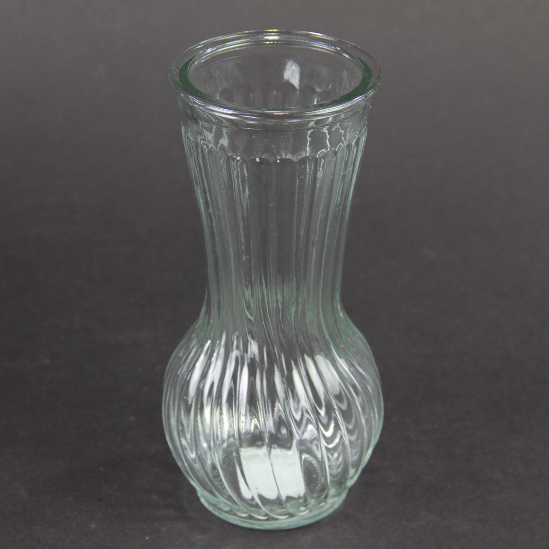 3"X7"RND GLASS VASE CLEAR