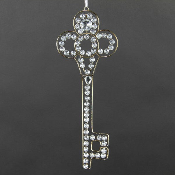 9.5"RHINESTONE KEY ORNA A25
