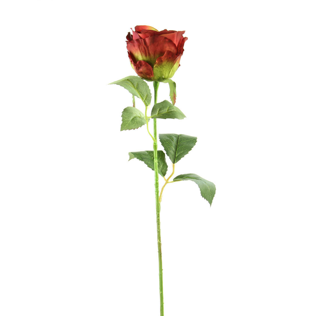 22"LG.ROSE BUD SPRAY BURGUNDY