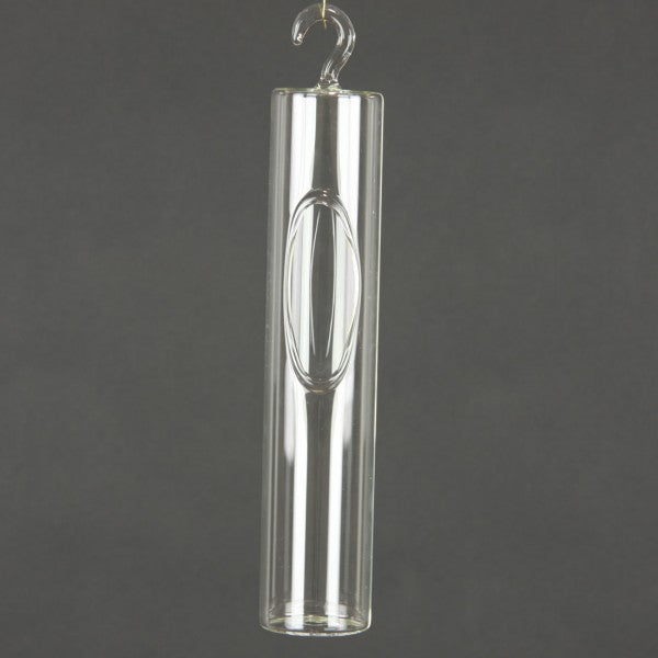 10.5"GLASS TUBE W/HOOK A4