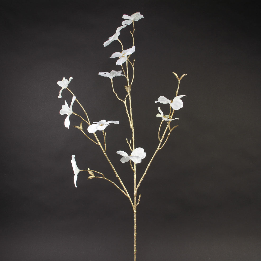 40"VELVET DOGWOOD SPRAY CREAM