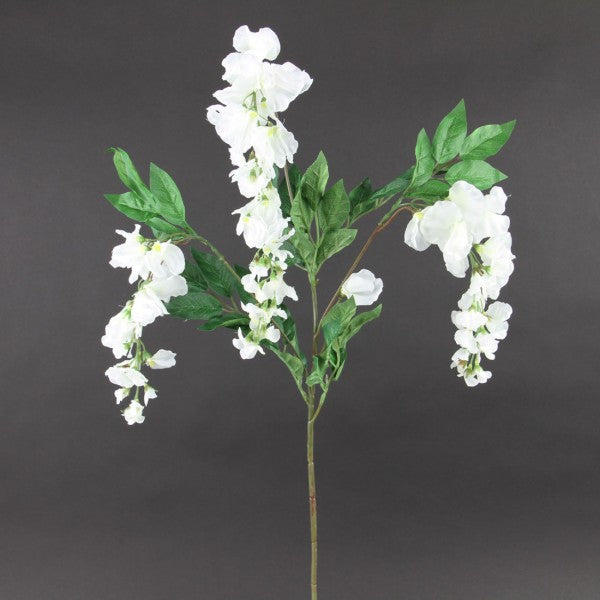 38"WISTERIA SPRAY X3 WHITE