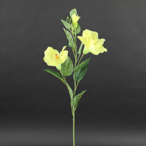 31"HIBISCUS SPRAY X2 YELLOW