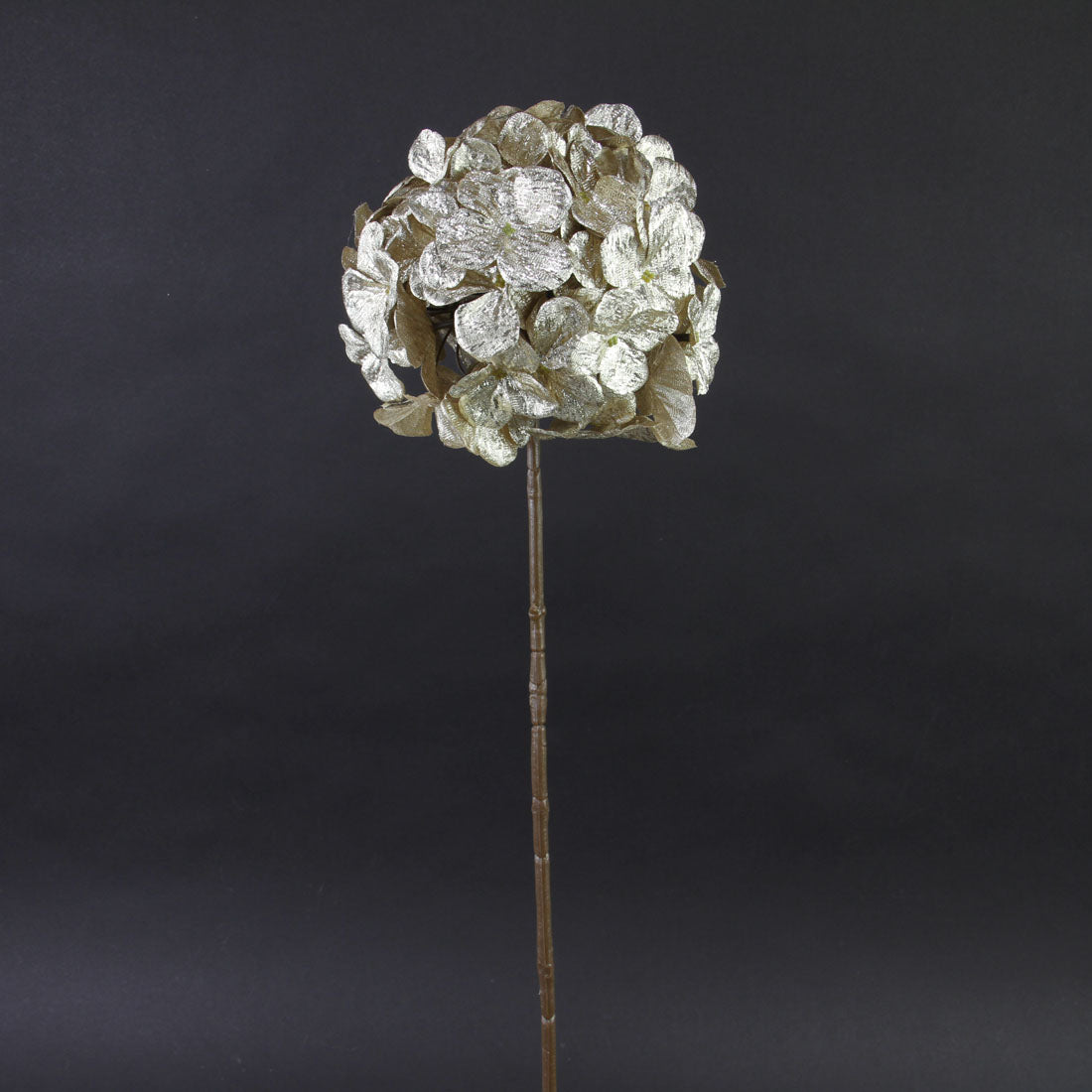 26"MTLC.HYDRANGEA SPRAY GOLD