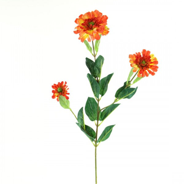 33"ZINNIA STEM ORG/GLD A4