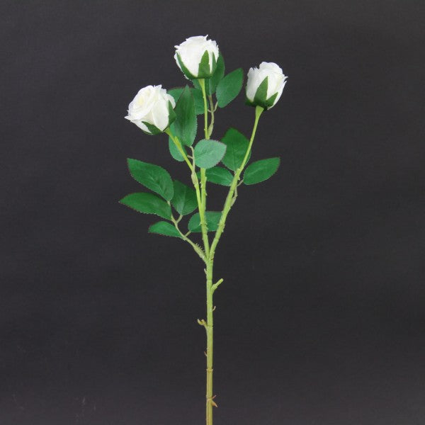 16.5"ROSE SPRAY CREAM/WHITE