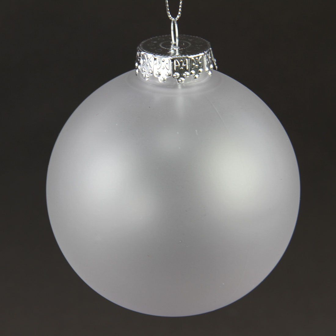 4"BALL ORNA FROSTED