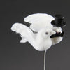 3"BRIDAL DOVE W/HAT/VEIL A25