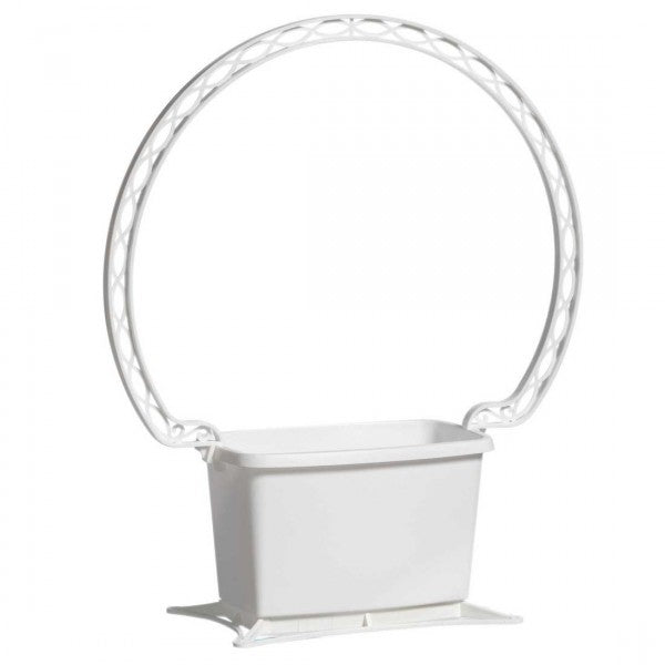 #91 RECTANGLE BASKET WHITE X1