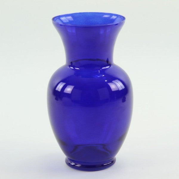 9"SPRING GARDEN VASE X1 COBALT