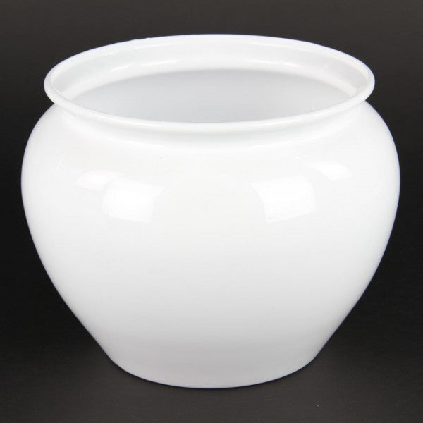 6 1/2" JARDINIERE WHITE X1
