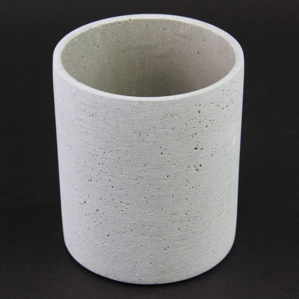 5"CYLINDER VASE GRIT GREY