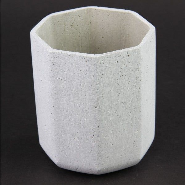 5"OCTA VASE GRIT GREY