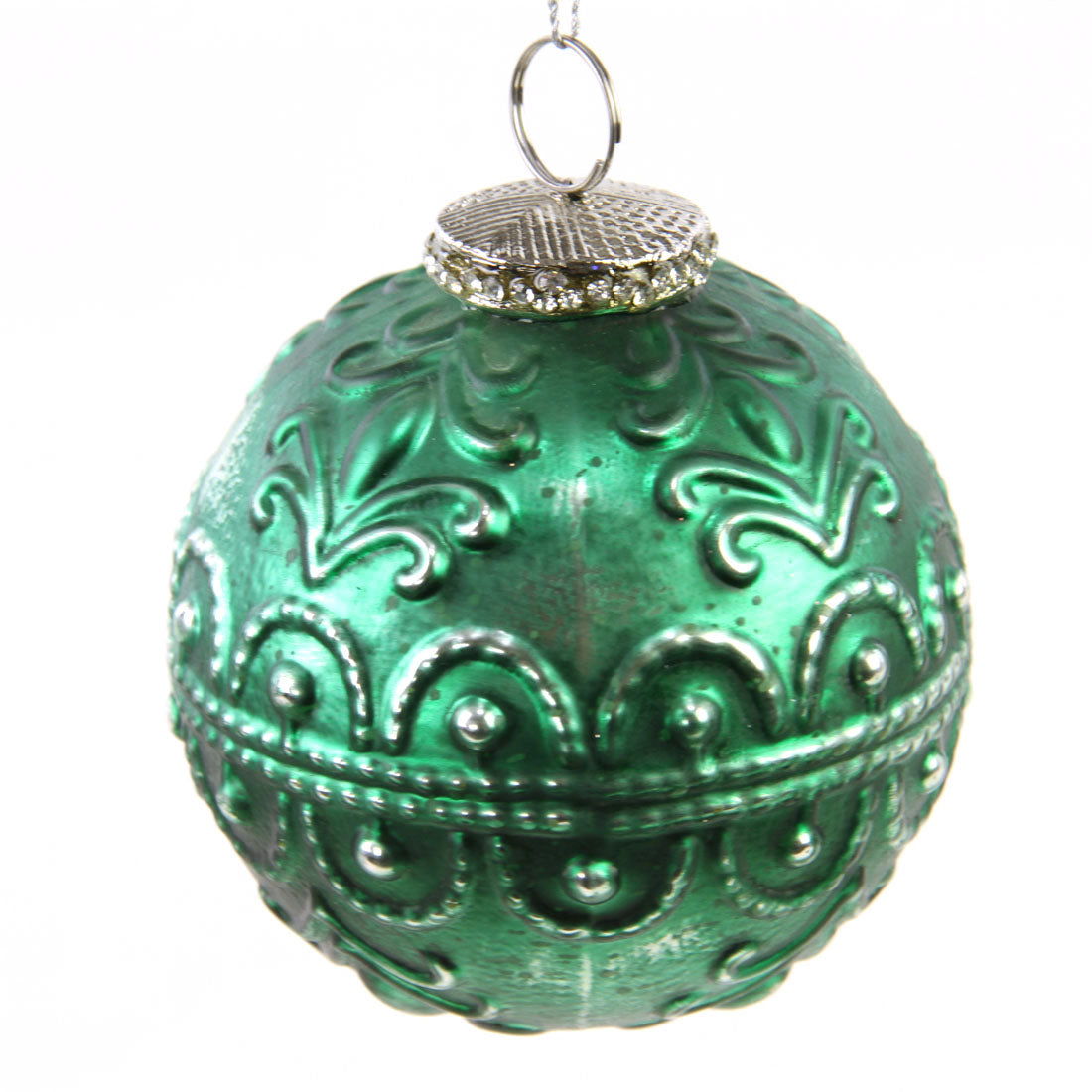 BALL ORNAMENT ANT.GREEN A25
